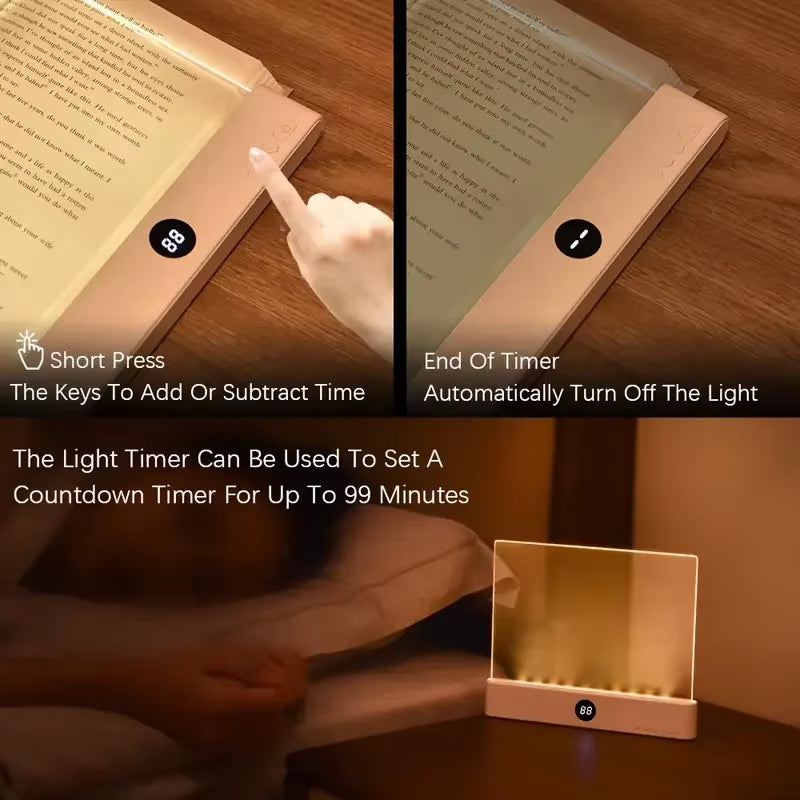 LED Flat Panel Night Vision Reading Light - Eye Protection for Students and Creative Book Lovers