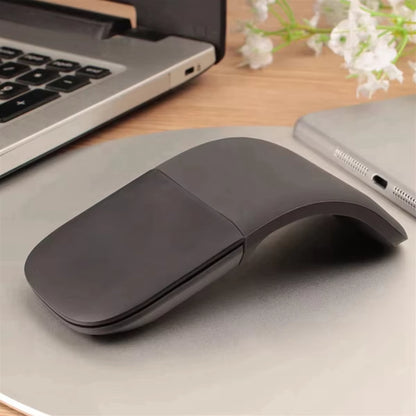 XFDE Wireless Bluetooth Ergonomic Touch Mouse - Foldable, Ultra-Thin, Silent Design for PC and Laptops in White