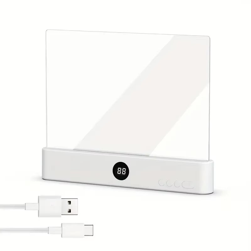 LED Flat Panel Night Vision Reading Light - Eye Protection for Students and Creative Book Lovers